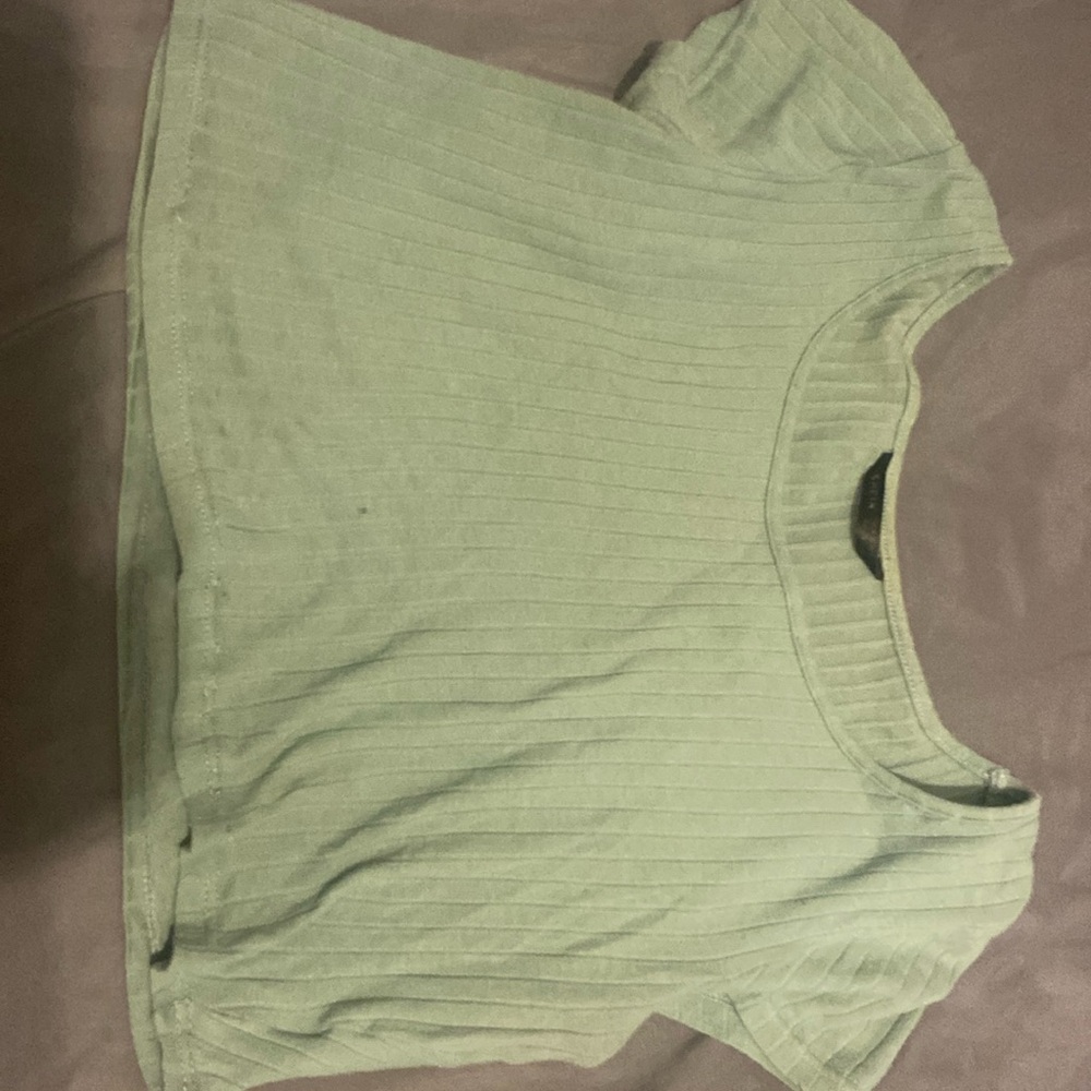 Pastel green shirt